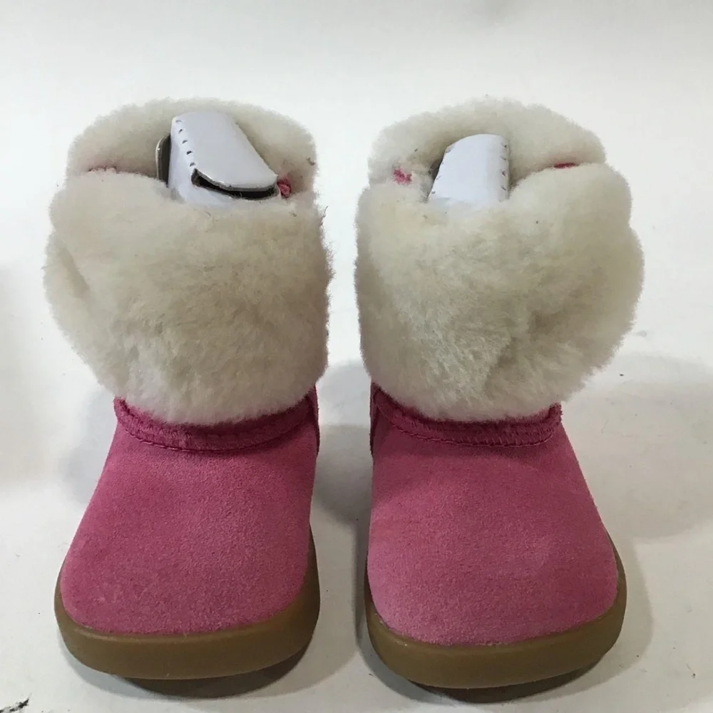 NEW!! Infant Girls UGG Ramona Pink Suede Boot Size 0/1 XS 0-6 Months